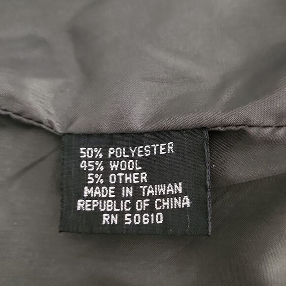 Vintage Sasson Women's Gray Black Double Breasted Wool Blend Blazer Size 10 - Picture 8 of 10